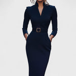Lunori™ | Mandarin Luxe – Maxi dress