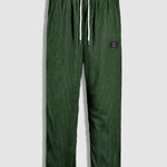 Men's Corduroy Solid Color Elastic Waist Drawstring Casual Pants