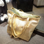 Original Solid Color Shiny Tote Bag