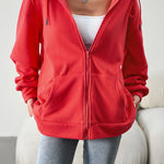 Loose Casual Sweater Cardigan Hooded Jacket