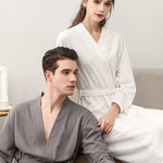 Comfortable Solid Bandage Thin Pajama Robe