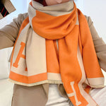 Original Warm Letter Print Shawl&Scarf