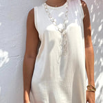 Satin midi dress with seam detail