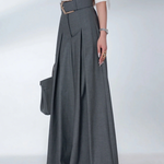 Loose Wide Leg Solid Color Casual Pants Bottoms Trousers