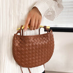 Geometric Shiny Woven Crossbody Bags Handbags