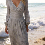 Women'S Casual V-Neck Beach Vacation Dress