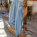 Wide Leg Cotton Loose Pencil Pants