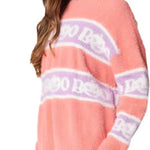 Halloween Letter Pumpkin Round Neck Sweater
