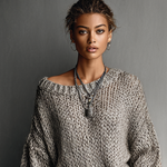 Women's Minimalist Loose Knit Mini Dress