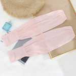 Solid Color Ice Silk Loose Sun Protection Sleevelet