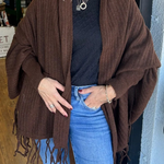 Casual Fringed Trim Irregular Cardigan Collar Outerwear(9 Colors)