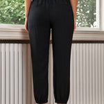 High Waist Lace-Up Pencil Cuff Pants
