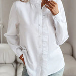 MAKE IT LAST RUFFLED LONG SLEEVE TOP - 4 COLORS
