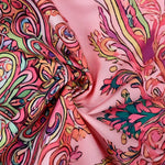 Long Sleeves Loose Contrast Color Printed Mock Neck Midi Dresses