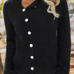 Solid Color Single-breasted Sweater Cardigan