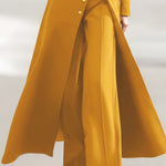 High Waisted Wide Leg Pleated Solid Color Pants Trousers