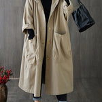 Original Solid Hooded Trench Coats