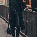 Disco Glamour Sequin Bell Sleeve Kimono