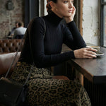 Urban Leopard Patchwork Wide Leg Pants