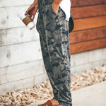 Margovil Casual Pockets Drawstring Camo Joggers