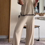 Fashion Slit Knit Two Piece Set