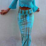 Margovil Chicest High Waist Tie Dye Skirts