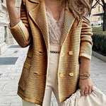 Margovil Fashion Lapel Buttons Cardigans with Pockets