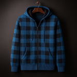 Dario Checked Zip Hoodie