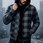 Dario Checked Zip Hoodie