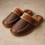 Fabian Leather House Slippers
