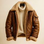 Sergio Shearling-Lined Leather Jacket