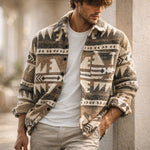 Dario Patterned Overshirt Jacket