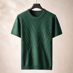 Lorenzo Textured Knit Short-Sleeve Top