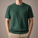 Lorenzo Textured Knit Short-Sleeve Top