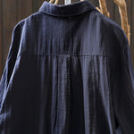 Women Spring Artsy Lace Spliced 100%Cotton Shirt