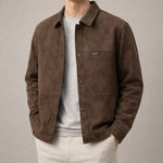 Marco Suede Texture Leather Jacket