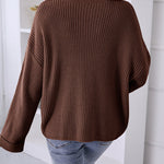 Pocket Oversized Knitted Pullover Sweater
