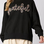 Halloween Letter Bowknot Sweater Loose Casual Top