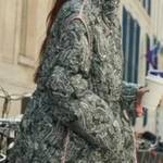 Fashionable and Casual Loose Cotton Printed Long-sleeved Jacket