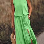 Giselle Loose Fit Slit Maxi Dress