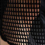 Half Sleeves Loose Hollow Solid Color Split-Joint Zipper Lapel Midi Dresses Shirt Dress