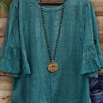 Women's Solid Color Cotton Shirt