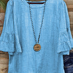 Women's Solid Color Cotton Shirt