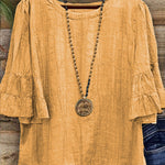Women's Solid Color Cotton Shirt