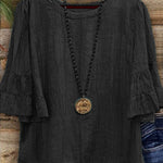 Women's Solid Color Cotton Shirt