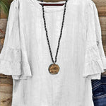 Women's Solid Color Cotton Shirt