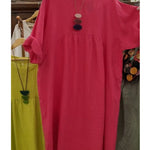 Women's Pocket Cotton and Linen Dress