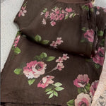 Women's Floral Print Casual Cotton and Linen Pants