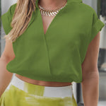 Women's Sleeveless Cotton and Linen Top