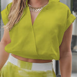 Women's Sleeveless Cotton and Linen Top
